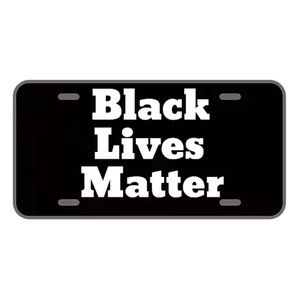 Black lives matter license plate